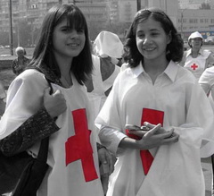 В Киселевска прошла акция Красного Креста по пропаганде здорового образа жизни среди молодежи